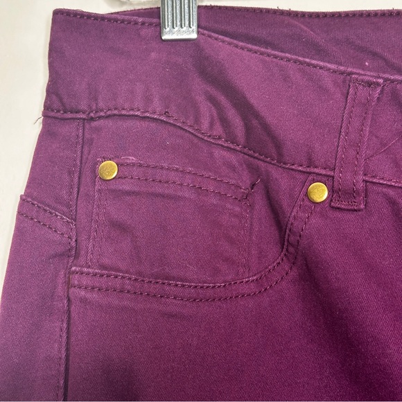 Iman Purple Stretch Jegging skinny Jeans Gold Accents 18W Short - Picture 4 of 7